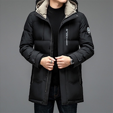 羽绒服秋冬季羽绒外套百搭风衣保暖羽绒商务休闲上衣HD6807-P330，男装羽绒服，星座1105-3