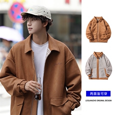 2026春季新款cityboy大码两面麂皮绒夹克M-5XHJ23542-特P95，男装夹克，电商A022
