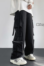 Z616秋季新款防水工装冲锋裤拉链设计感口袋长裤TY937P65控78，男装休闲裤，星座512A（原616）