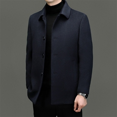 CKM23617钱塘2020-2商务休闲百搭冬季厚款中年男士毛呢外套P660，男装夹克，钱塘207-2
