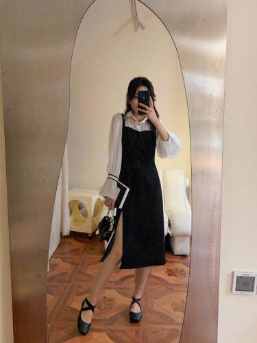 火爆假两件连衣裙，女装连衣裙，M.W 嫚维