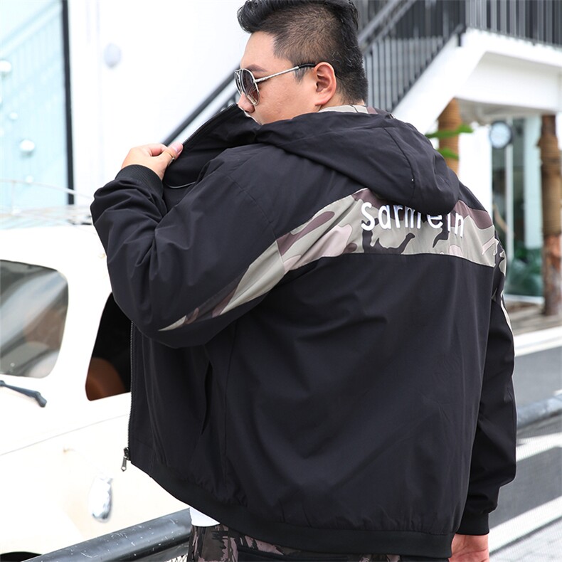 加肥加大码男连帽夹克刺绣外套5032-1_9023（M-4XLP655XL-9XLP75,男装夹克,星座1516-1