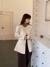 冬上新！小香风双面羊绒25秋冬新短款小个子显瘦高级感，女装双面呢大衣，依嘟服饰