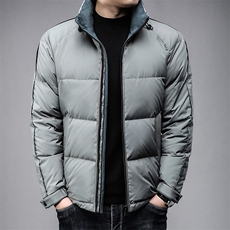 B8817高货精品男装羽绒服鸭绒90绒子含量大货主推立领商务休闲，男装羽绒服，钱塘207-3