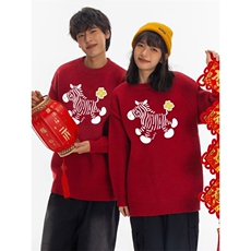1506A/GSMF4300/P52冬季卡通提花百搭休闲长袖针织毛衣男，男装针织衫/毛衣，星座1506A