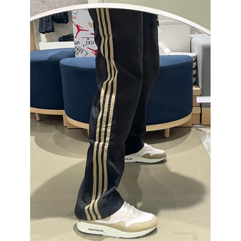 【有货】三条杠裤子男山系户外宽松直筒侧边条纹休闲裤BN02HH-P45,男装休闲裤,星座1007（原301D）