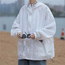 DF915-P45防晒衣外套男透气夏季薄款潮牌大码宽松连帽时尚防晒服，男装防晒衣，星座603-2