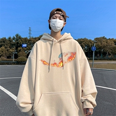 抖音得物供货可提供视频春装重磅美式宽松连帽卫衣DL2453，男装卫衣，电商A486-1