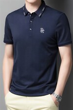 polo衫男夏季新品t恤男短袖翻领保罗衫商务男装潮流半袖体恤图片