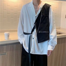 男短裤新款秋季日系长袖衬衫文艺百搭潮流气质ins时尚W1019/P54，男装牛仔裤，星座506