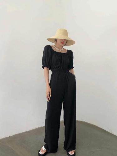 雪纺连体裤，女装连体裤，DD+(4F)