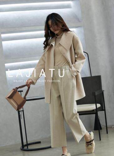 冬季新款呢料八分裤，女装，拉嘉图