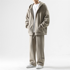 时尚休闲套装直筒垂顺休闲两件套显瘦显高TZ827-特批126，男装休闲套装，星座718