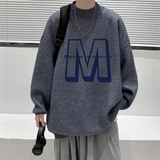 控68半高领毛衣男士大码针织衫男毛线衣男M18260-P45加绒款-P65，男装针织衫/毛衣，电商A040