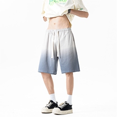 短裤男夏季新款港风宽松渐变色扎染五分裤学生运动裤DK1025-P35，男装牛仔裤，星座214-3