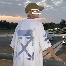 wassupcandy短袖冰丝t恤男夏季2025新款日系体恤ins潮牌休闲上衣，男装T恤，电商B220