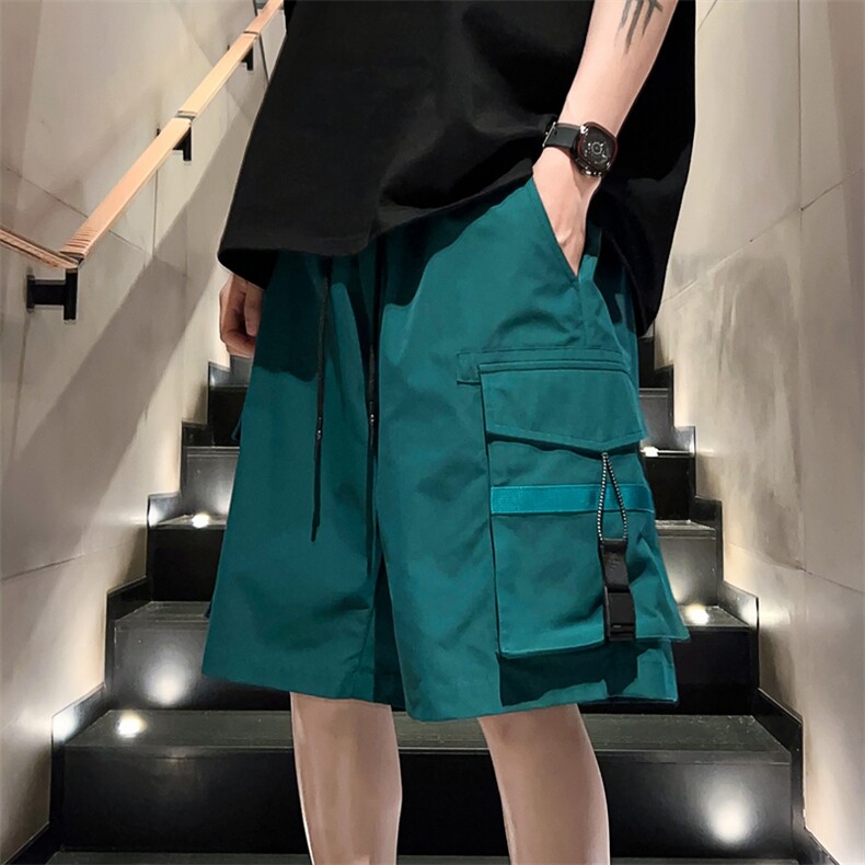 高品夏季工装短裤男纯色宽松大码运动五分裤DSA157B-D613-特P37,男装牛仔裤,电商A157B
