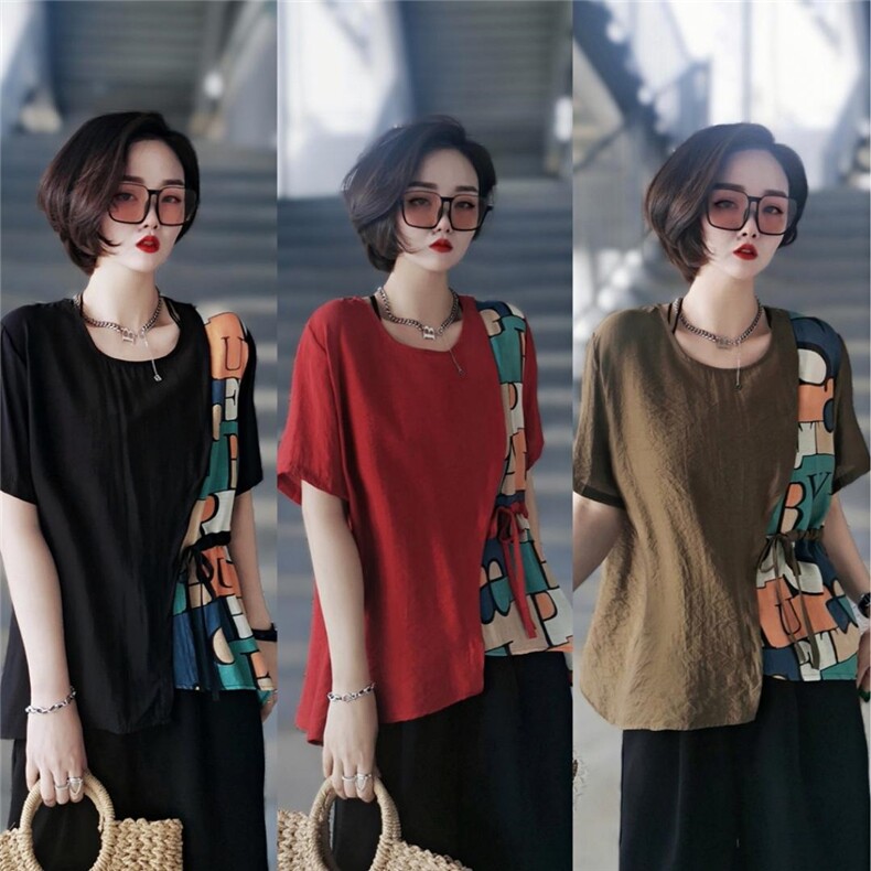 夏季新款拼接上衣，其它，芷箐伊苑