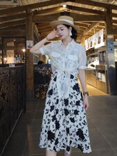 2022年夏装新款连衣裙两件套，女装连衣裙，艾佳美