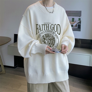 半高领毛衣男大码胖子针织衫毛线衣 M18388-P45 加绒款-P65，男装针织衫/毛衣，电商A040