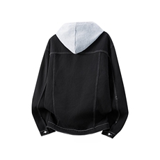 JK668J加绒-P95-限138M-5XL羊羔毛连帽外套牛仔棉服大码座山雕，男装棉衣，星座116