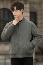 2025新款简约休闲翻领短款棉服男士夹克2382P160，男装夹克，电商A355（原A415）