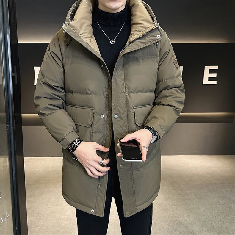 中长款羽绒服男冬季连帽加厚外套劵后338元A313-6317-P245,男装羽绒服,电商A313