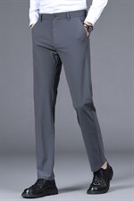 D2801夏季男士商务休闲休闲裤免烫透气修身冰丝长裤P98，男装休闲裤，电商B360