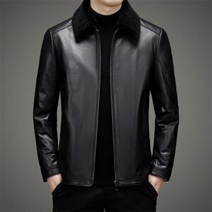 BAMJ-7736钱塘2020-2中年男士商务休闲简约冬季厚款夹克P600图片