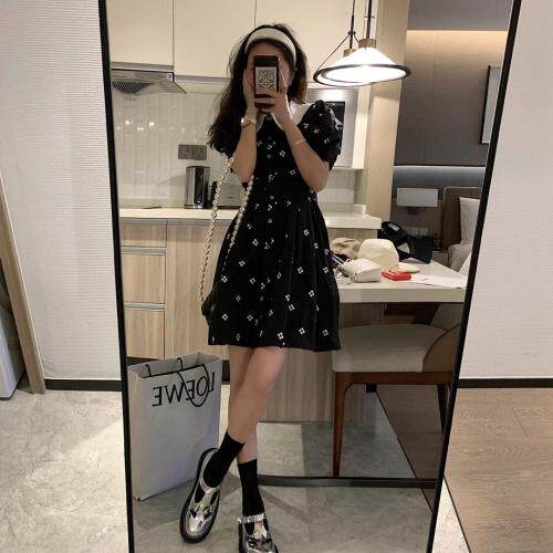 7981刺绣小黑裙，女装，XTZ style