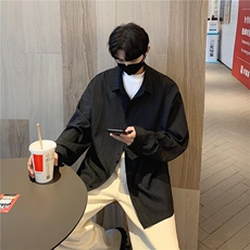 衬衫男秋季2024新款潮牌长袖衬衣宽松休闲美式痞帅外套C41，男装衬衫，星座1116A（原606A-3）