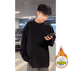 480G重磅加绒硬挺boxy男女秋冬美式高街结构拉链肩圆领卫衣厚外套，女装短外套，电商A486-1