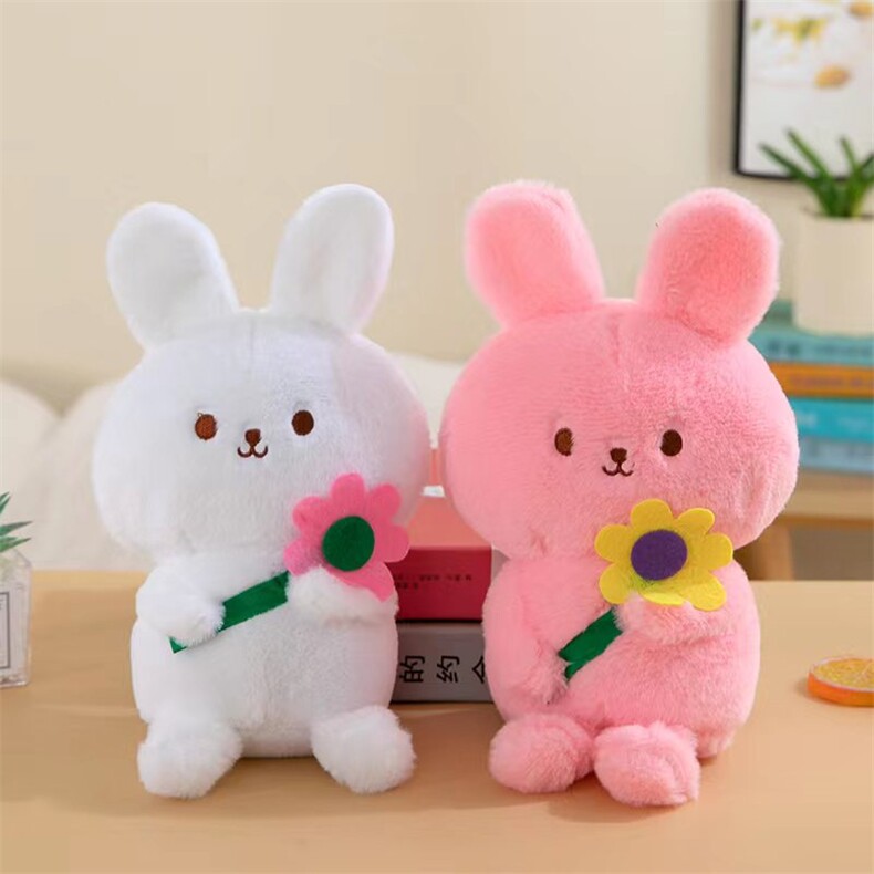 抱花兔，优优毛绒玩具