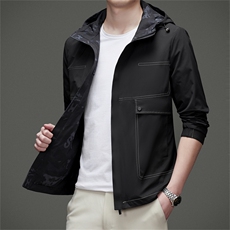 V2058钱塘2020-1春夏男士新款双面穿精品休闲夹克外套P165，男装夹克，钱塘207-3