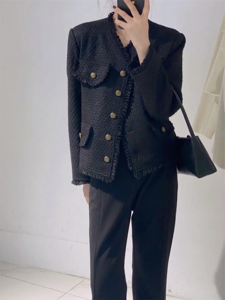 单色小香外套，其它，驿谷