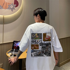 特P19控38230g重磅纯棉港风短袖t恤男DT3138，男装T恤，电商B370