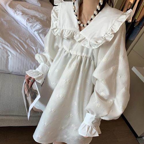 7963翻领蓬蓬裙，女装，XTZ style