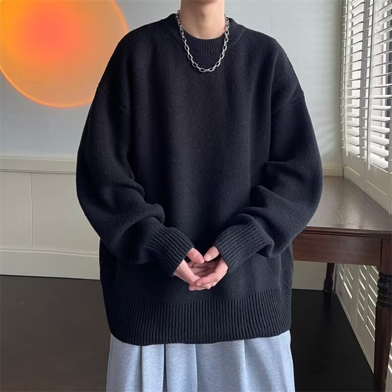 WASSUPHAPPY圆领毛衣男士冬季款加厚打底针织衫潮牌百搭休闲线衣,男装针织衫/毛衣,星座1116-2