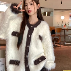 MY9219-P70美式复古慵懒小香风开衫毛衣男女秋冬高级感新款，男装针织衫/毛衣，电商B323A