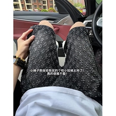 大货美式复古提花牛仔短裤气质慵懒牛仔裤WF01P40，男装牛仔裤，电商D256-1(原A064-1)