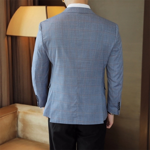26做货-男士休闲西装修身韩版西服外套小西装上衣DX6925P165图片