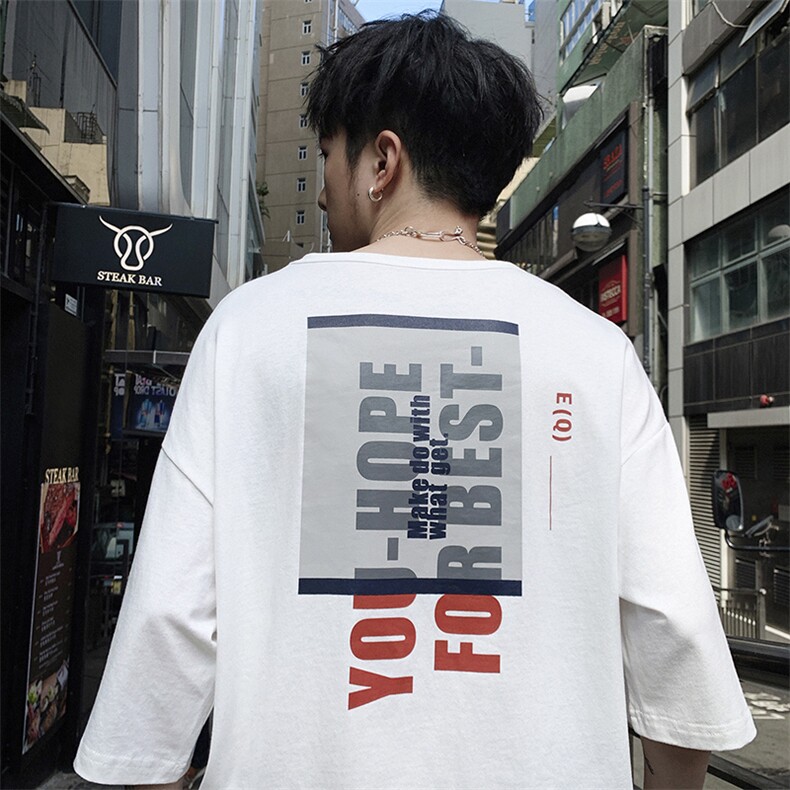 夏季短袖男士t恤新款休闲半袖打底衫潮流印花上衣服男DS341TP60，男装T恤，电商A102