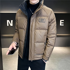 店主风立领羽绒服男冬季保暖防寒高品质加厚帅气加厚外套S8388，男装羽绒服，星座310B-3
