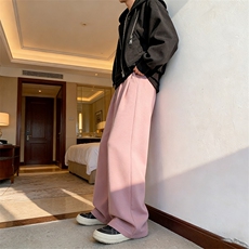 纯色垂感运动裤男休闲裤直筒长裤A144-P40，女装休闲裤，电商D312
