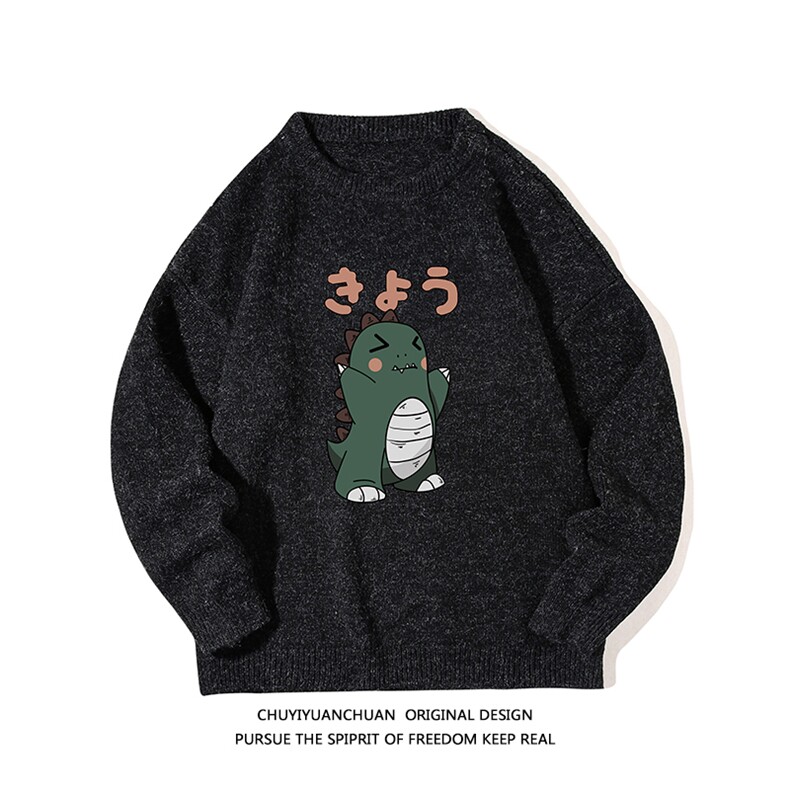 加厚加绒毛衣男大码毛线衣男针织衫M19037-P45加绒款-P65白底,男装针织衫/毛衣,电商A040A