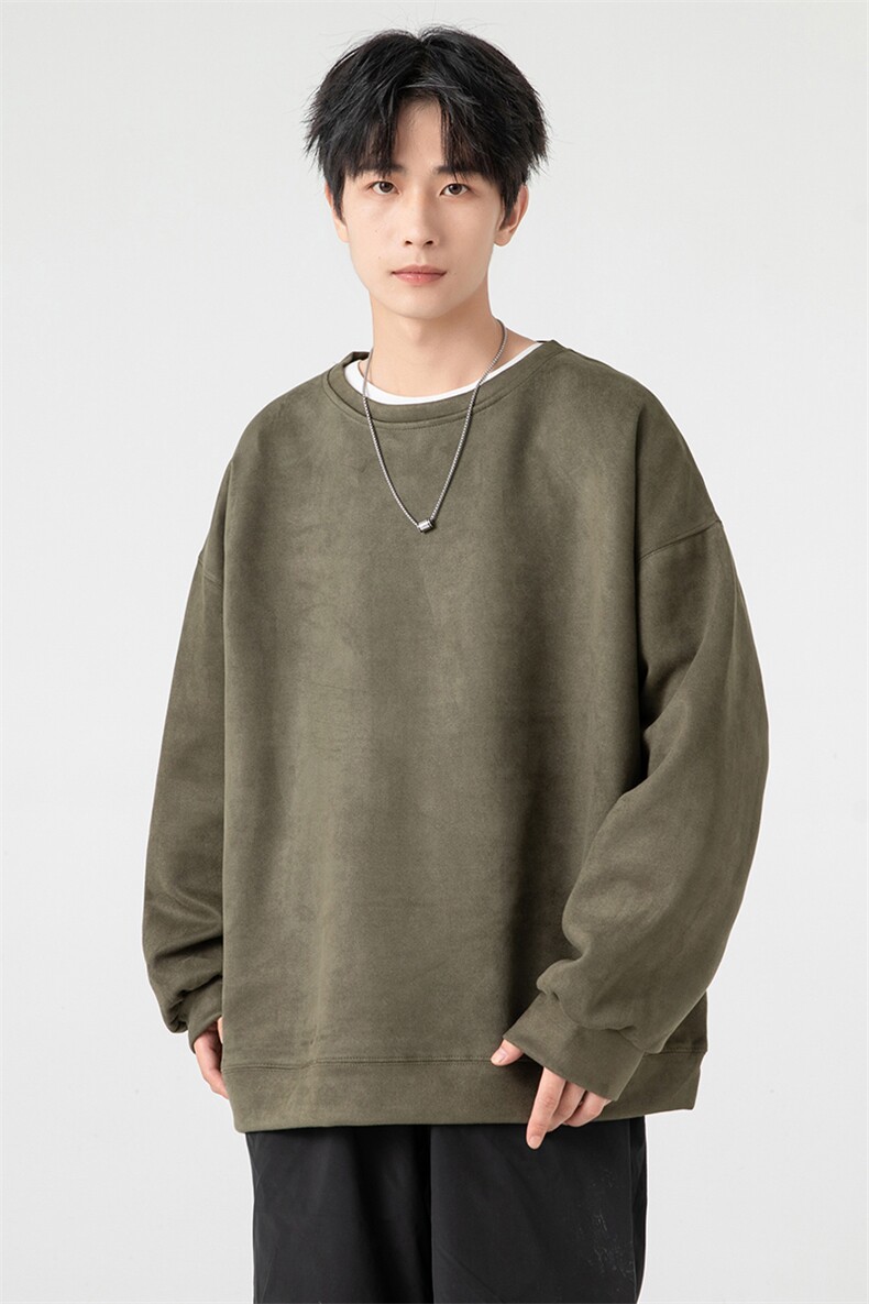 抖音供货高品质麂皮绒烧花连帽卫衣A158-WY002-P26控48,男装卫衣,电商A158