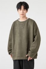 抖音供货高品质麂皮绒烧花连帽卫衣A158-WY002-P26控48，男装卫衣，电商A158