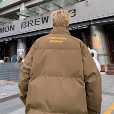 冬季潮流假两件棉服外套，男装棉衣，电商A440-1