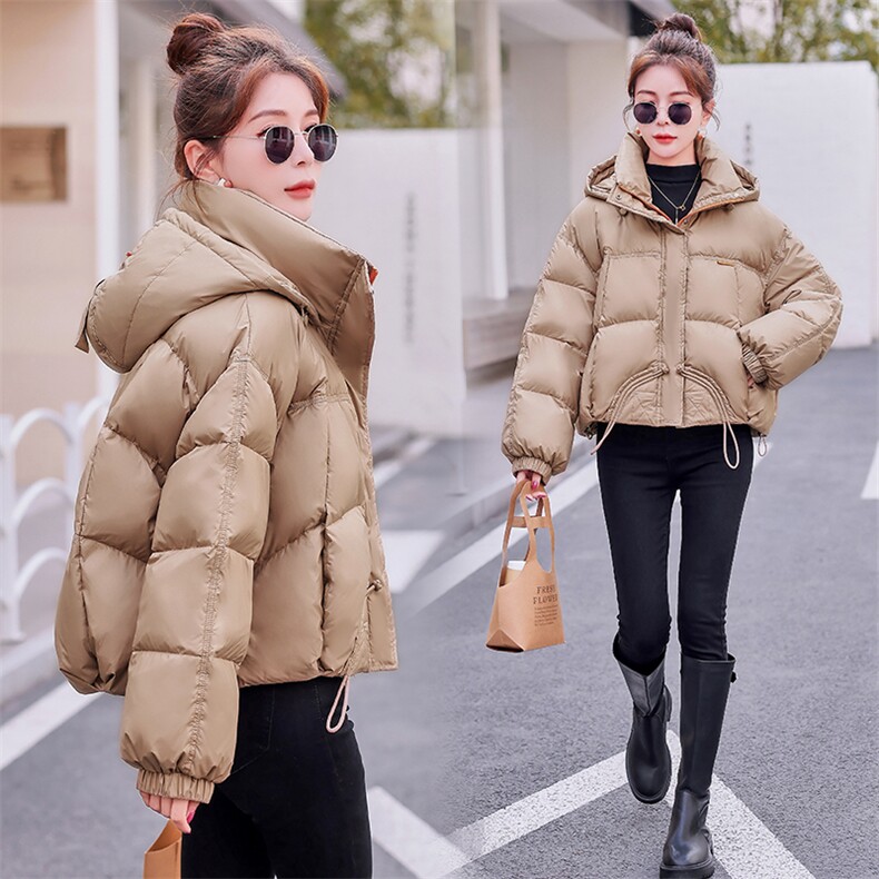 短款连帽羽绒服女2023冬季新款女装白鸭绒外套！现货达标90可退现,女装羽绒服,慧尚依恋