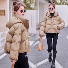 短款连帽羽绒服女2023冬季新款女装白鸭绒外套！现货达标90可退现，女装羽绒服，慧尚依恋